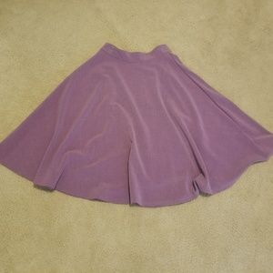 High-Waisted Purple Skirt